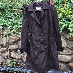 Chocolate brown Michael Korea trench coat